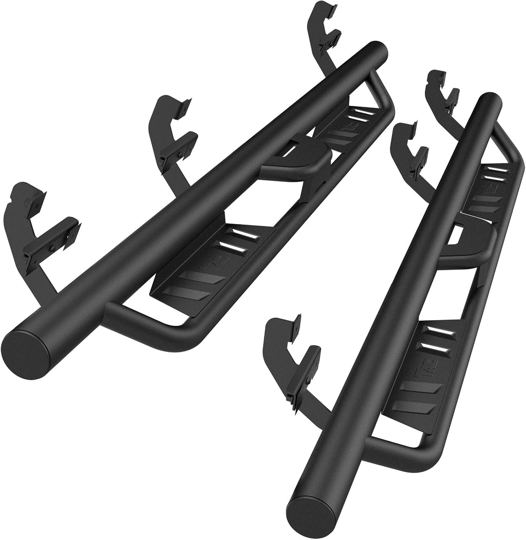 TAC EHD Running Boards Compatible with 2015-2026 Ford F150 Supercrew Cab| 2022-2026 F150 Lightning EV| 2017-2026 F250/F350/F450/F550 Super Duty Crew Cab| Side Steps| Nerf Bars| Two-Stair