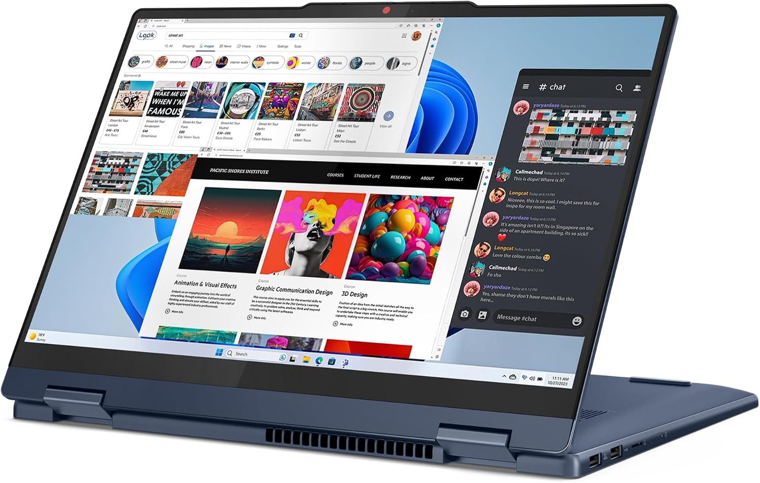 Lenovo IdeaPad 5 2-in-1 2024 Laptop 14' WUXGA IPS Touchscreen 6-Core AMD Ryzen 5 8645HS 16GB LPDDR5 512GB SSD Radeon 760M Graphics Wi-Fi 6 Backlit Keyboard Fingerprint Win11 Pro w/ONT 32GB USB