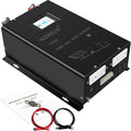 WZRELB 2500W Split Phase Pure Sine Wave Inverter, 48V DC to 120V/240V AC, 4 AC Outlets, Hardwire Terminal, High Efficiency up to 91.6%