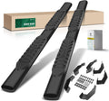 YHTAUTO 5 Inch Running Boards Side Steps Fit Toyota Tacoma 2005-2023 (Crew Cab/Double Cab) Oval Straight Side Steps Carbon Steel Step Bars Off-Road Exterior Accessories, Set of 2