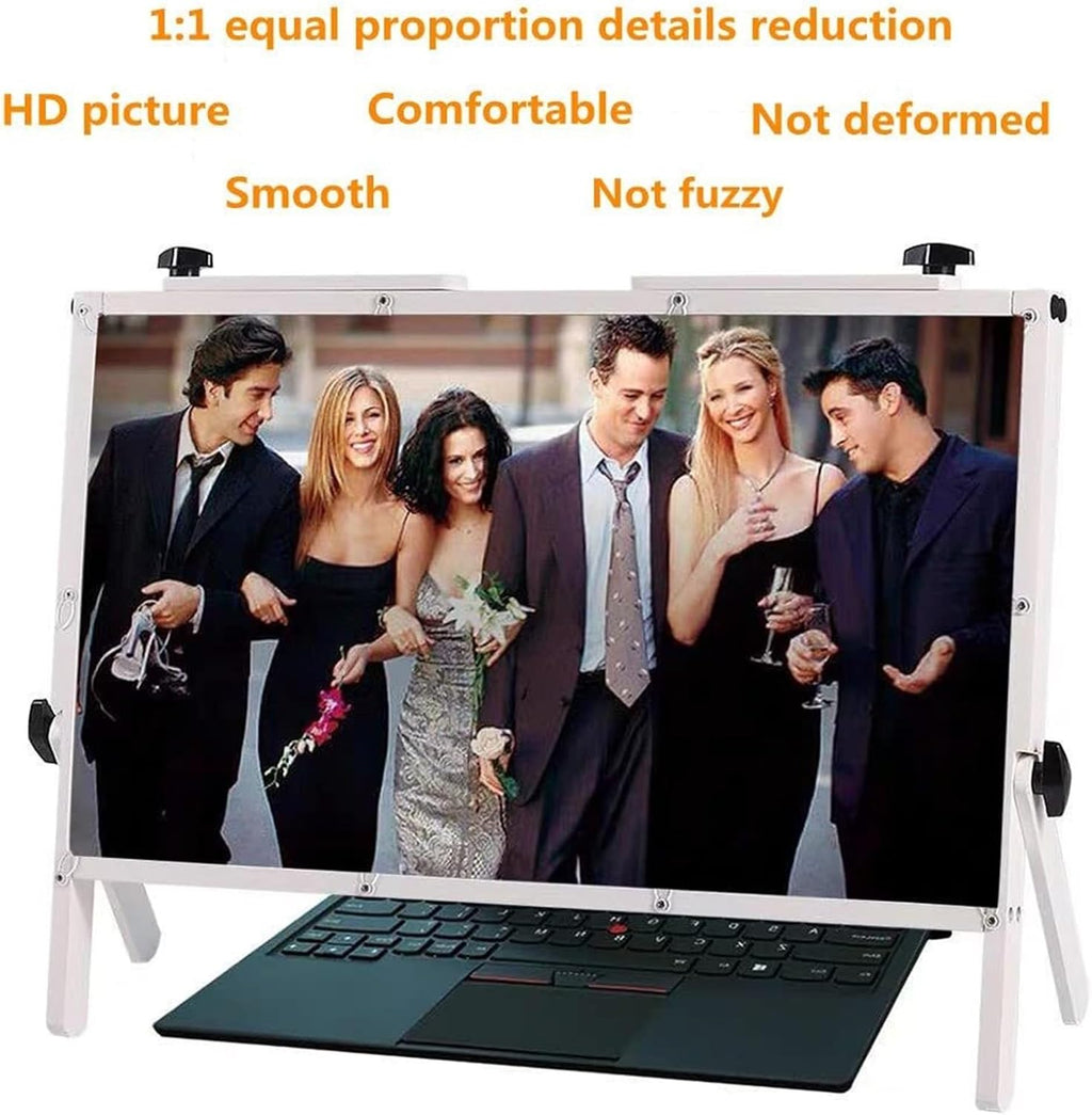 Laptop Screen Magnifier,22' 3X Reading Magnifier with Stand,Compatible with 14-18' Laptops,Mobile Screen Extender,Must-Have for Elderly Parents