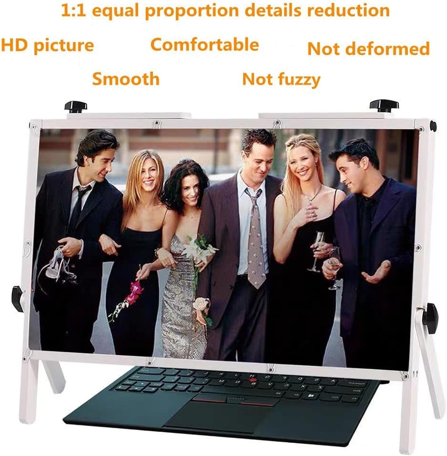 Laptop Screen Magnifier,22' 3X Reading Magnifier with Stand,Compatible with 14-18' Laptops,Mobile Screen Extender,Must-Have for Elderly Parents