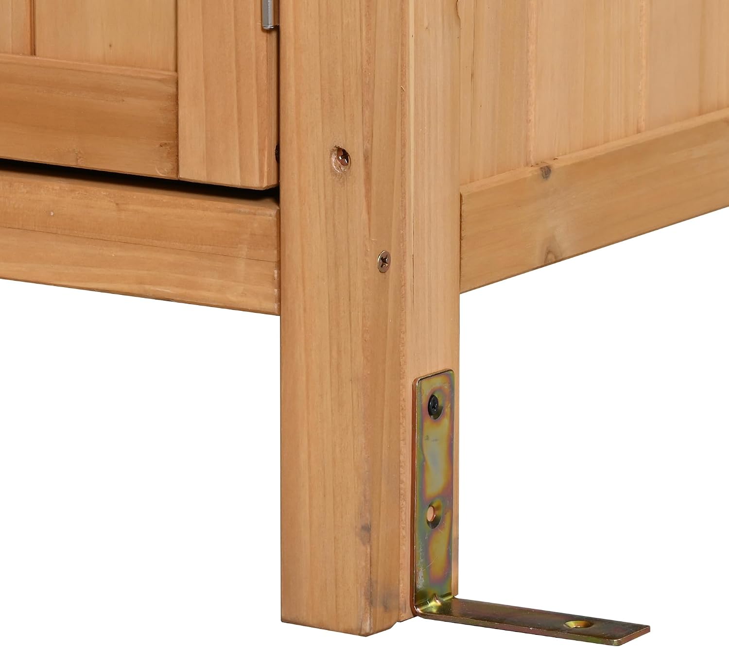 Large Fir Wood Potting Bench, 45.3''L Multi-Functional Outdoor Patio Kitchen Island with Hutch,Drawers & Hooks,Large Countertop for Gardening, Grill (Natural Wood-1)