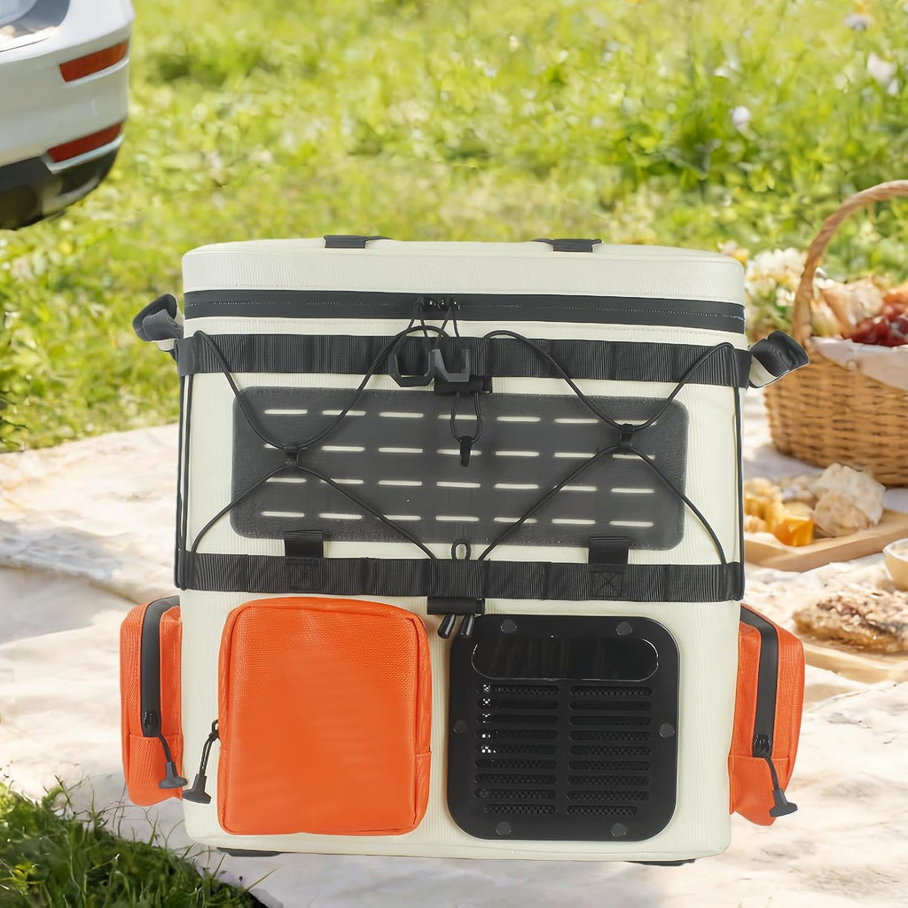 Bxiadbzl Backpack Car Refrigerator 19QT/18L - 12V DC/AC Compressor Cooler, -4~68℉ Quick Freeze for Truck,RV,Camping