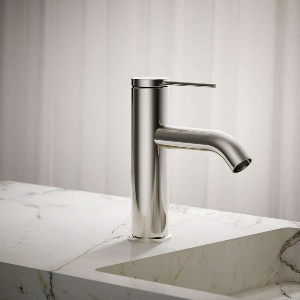 Kohler 77958-4A-SN Components® Single-Handle Bathroom Sink Faucet, 1.2 gpm, Vibrant Polished Nickel