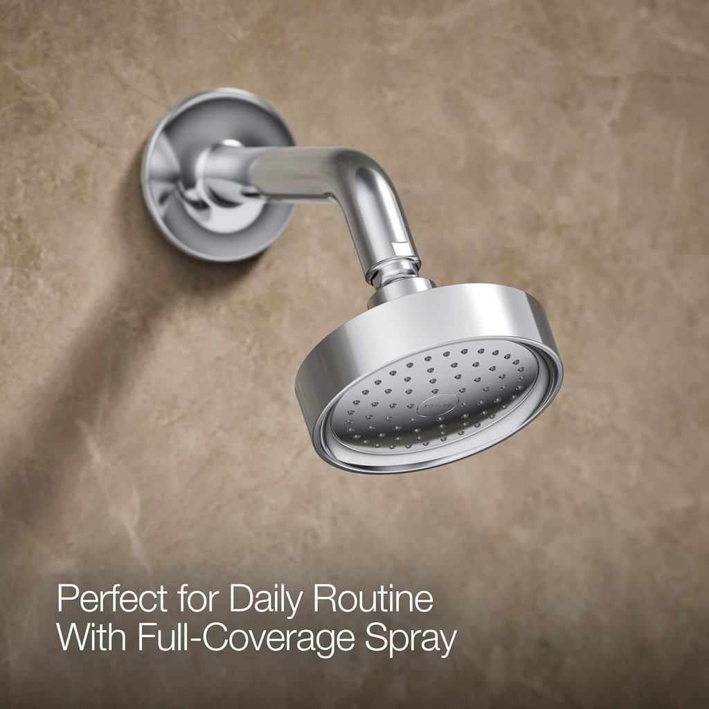 KOHLER Ts14422-4-Cp Purist 2.5 Gpm Showerhead With Rite-Temp Shower Trim With Lever Handle, Polished Chrome
