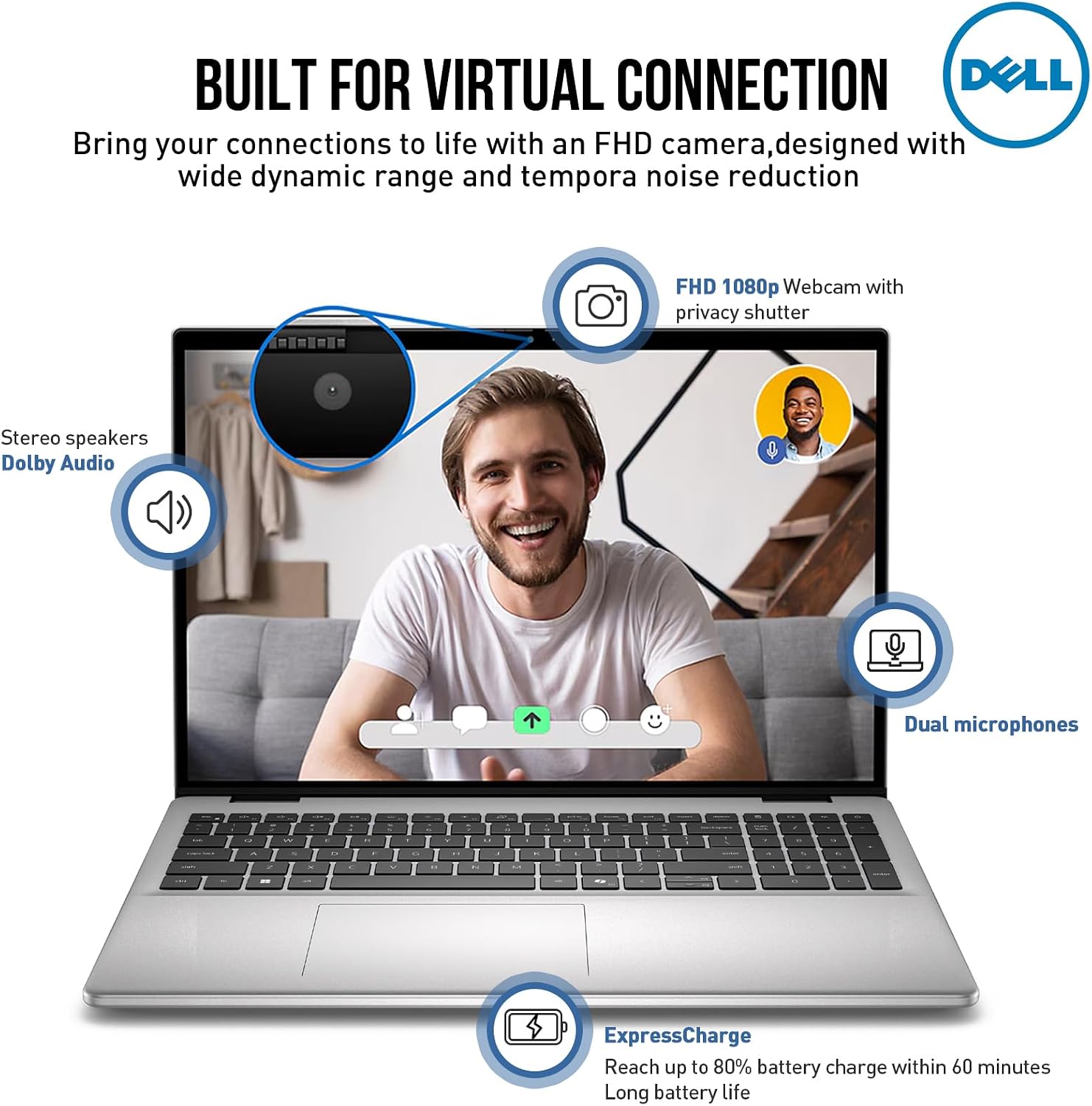 2026 Dell 16 Touchscreen Laptop Computer, 16' FHD+ Touch Screen Business Laptop, Windows 11 Pro, Intel Core 5 (10-Cores, Beat i7-1355U), 16GB DDR5 1TB SSD, Backlit 10-Key, Wi-Fi 6E, Copilot Key