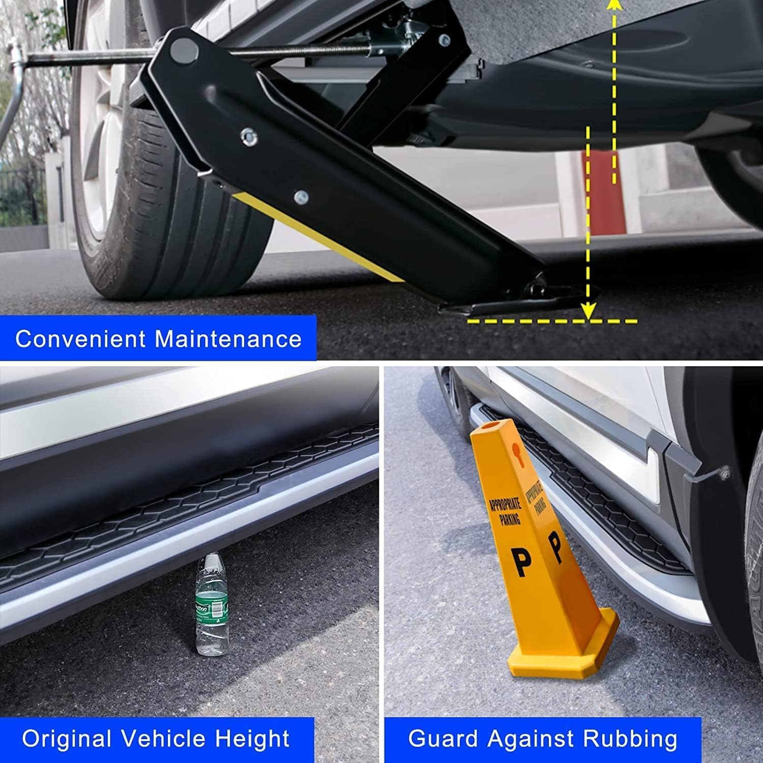 A Set Door Pedals Nerf Bars Running Board Fixed Side Steps (with Brackets) Fits for Honda CRV CR-V 2023 2024 2025 2026