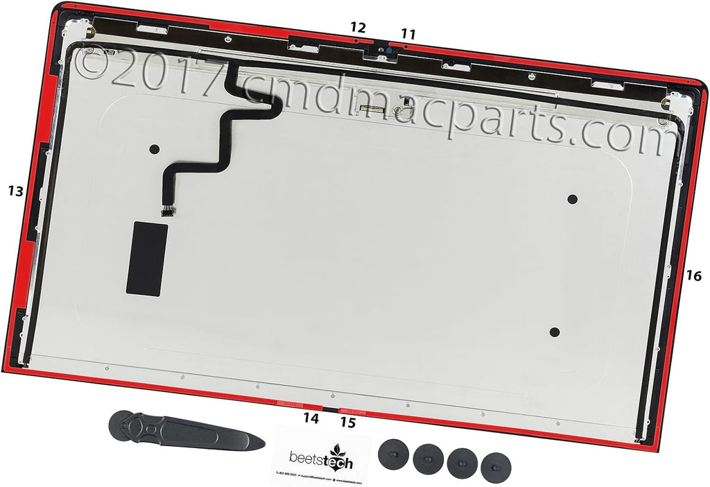 Odyson - LCD Display Panel + Front Glass Cover Replacement for Apple iMac 27' A1419 (Late 2012-Late 2013)