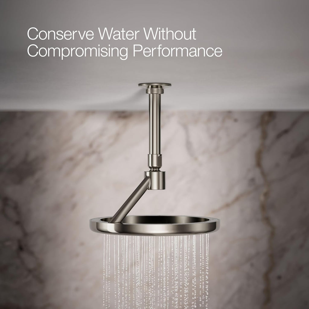 Kohler 26301-SN Statement® Open Rain iconic single-function rainhead,' 2.5 gpm, Vibrant Polished Nickel