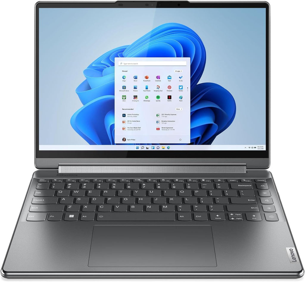 Lenovo Yoga 9 Business Laptop - 14' 3840x2400 Touchscreen 60Hz - 12-Core Intel i7-1360P - 16GB RAM 1TB SSD - Intel Iris Xe Graphics - Thunderbolt 4 - Fingerprint - 1080p FHD Camera - W11H - Storm Grey
