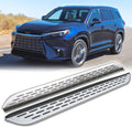 2Pcs Aluminum Running Board Side Steps Compatible with Lexus TX 350 500h 550h/ Toyota Grand Highlander 2024 2025 2026, Anti-Slip Step Pedal Door Fixed Nerf Bars Silver Rail Board, with Brackets