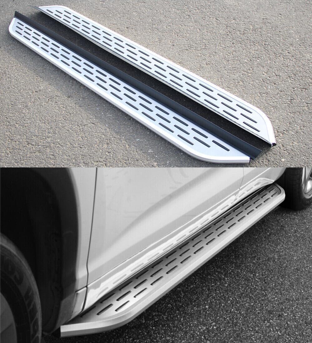 2pcs Aluminium Pedal Running Board for Volkswagen VW Amarok 2011-2021 Side Step NerfBar Automotive Exterior Accessories (with Brackets)
