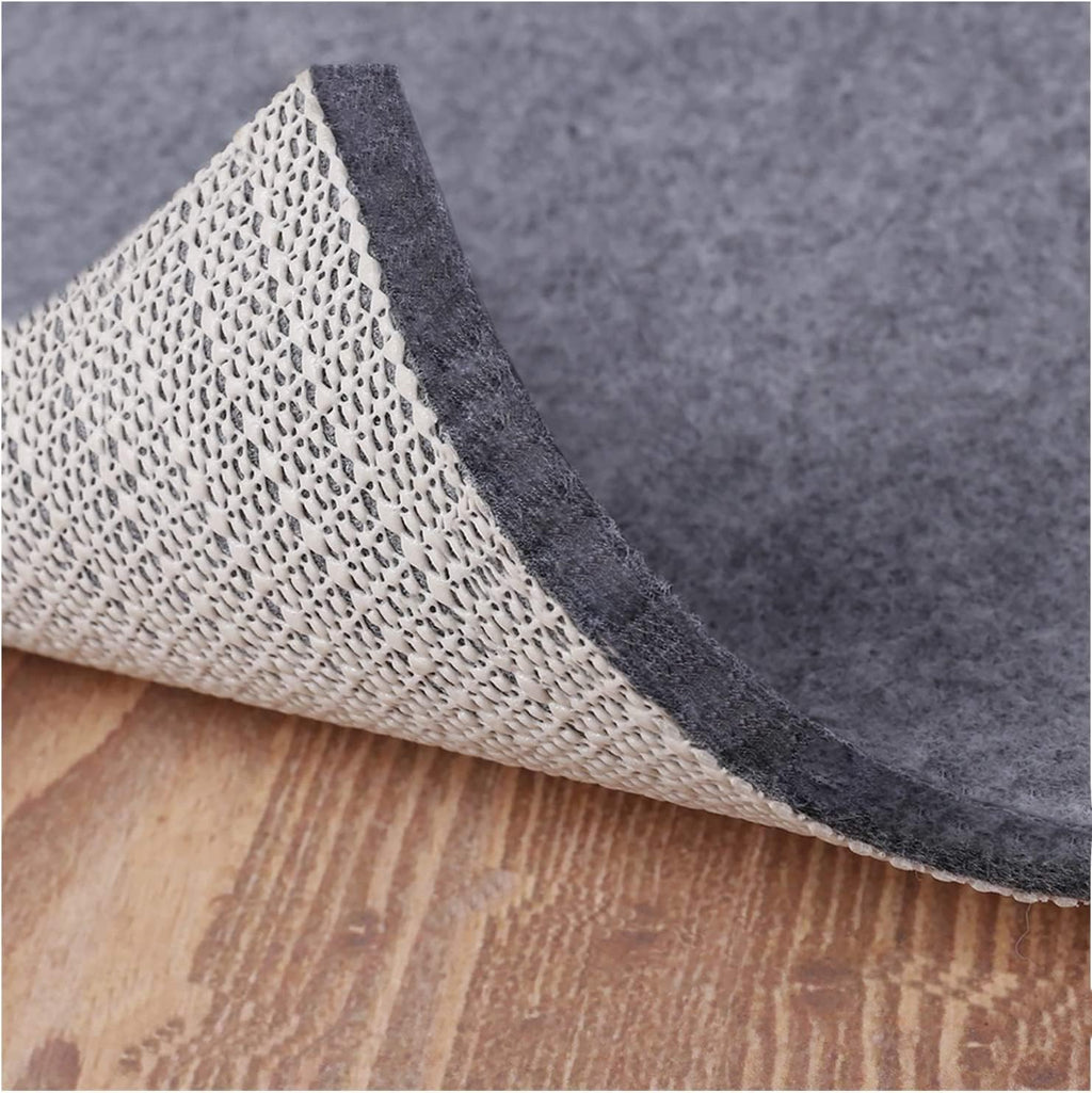 Non Slip Rug Pad Grippers - 10x14 Ft, 1/4' Thick, Felt + Rubber Double Layers Area Carpet Mat Tap, Provides Protection and Cushioning for Hardwood or Tile Floors