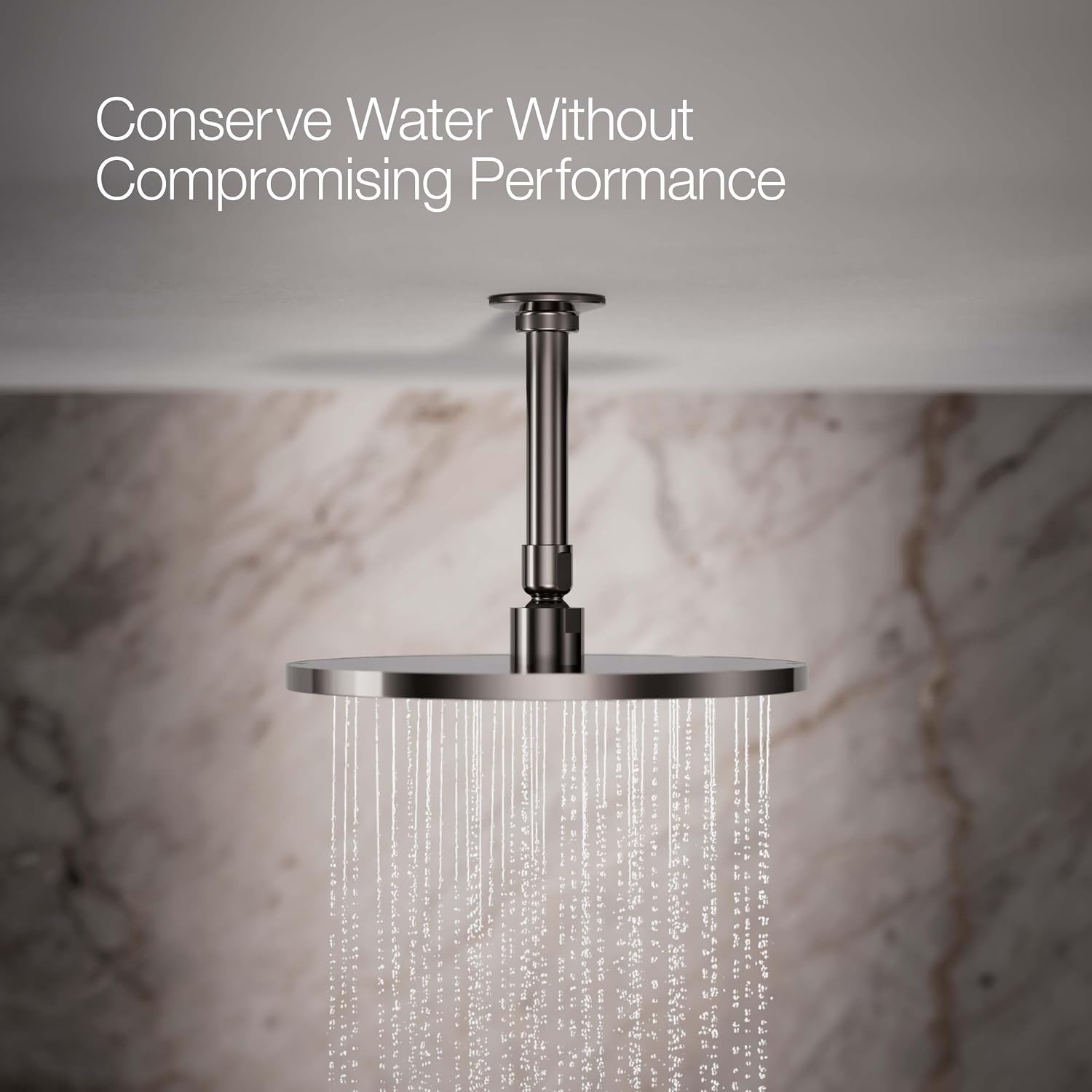 Kohler 13689-G-TT, 10 CONTEMPORARY ROUND RAIN SHWHD,1.75GPM, Vibrant Titanium