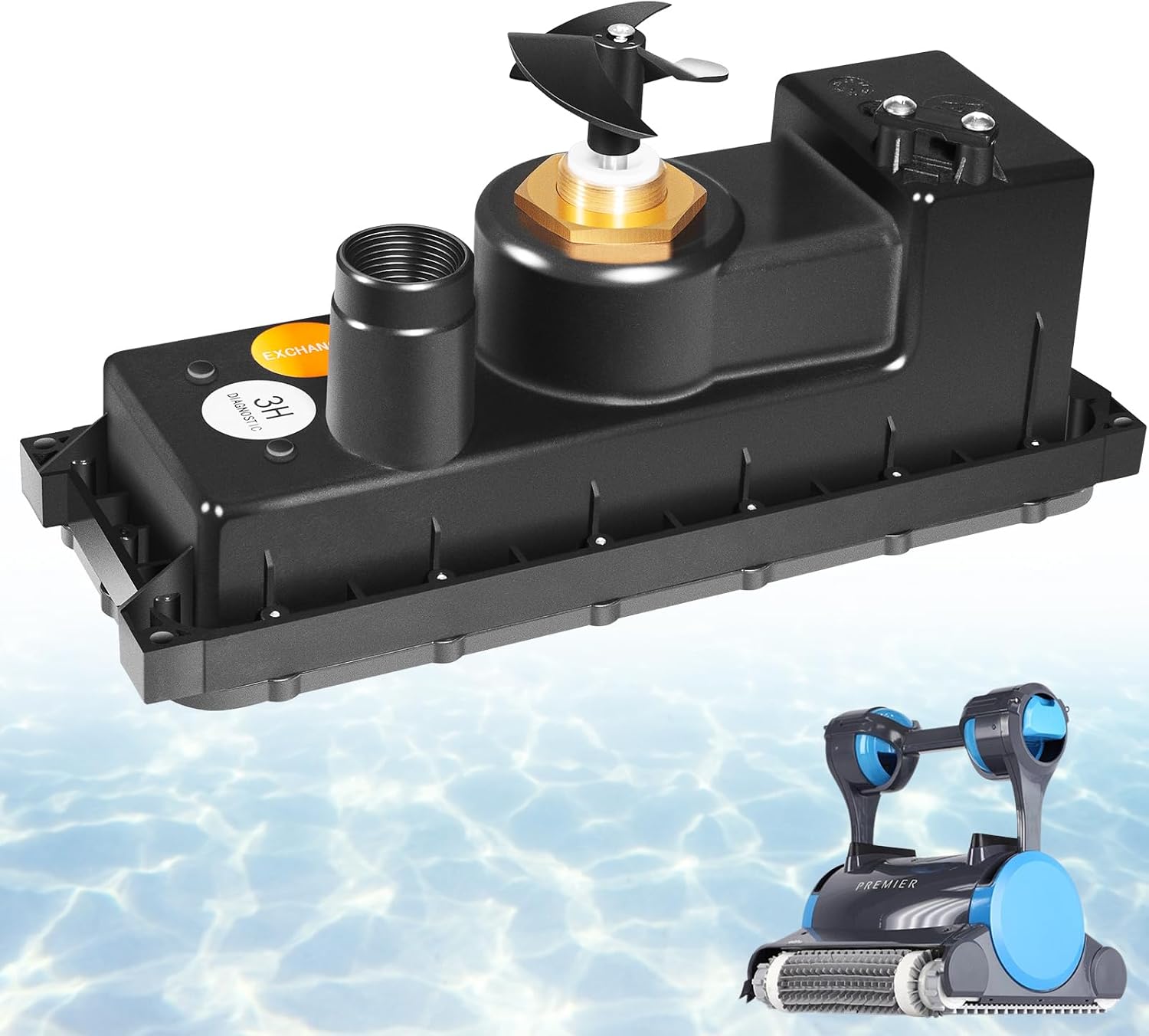 Sunluway Compatible with Dolphin Robotic Pool Cleaner Motor Unit 9995372RD-EX, Fits Advantage Plus, Deluxe 4, Discovery (Old), Edge, Premier, Prowler 830, and Triton (Old)