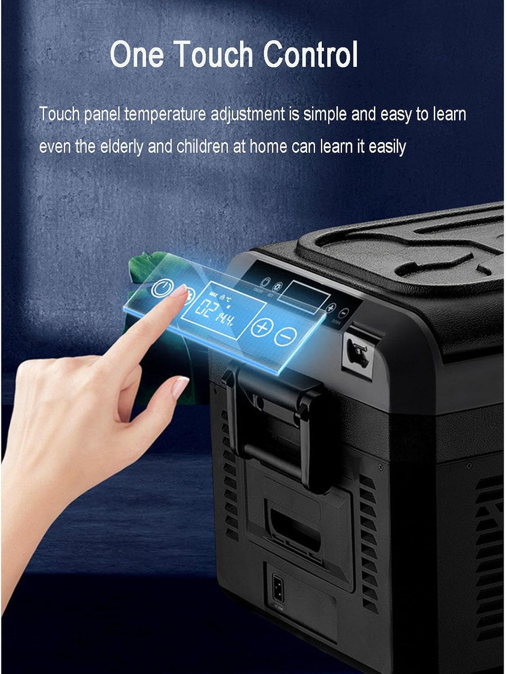 Car Refrigerator, Portable Car Fridge Freezer Electric Compressor Cooler with 12/24V DC &100~240V AC for Car, RV, Truck, Van, Boat, Camping, Travel, Fishing Outdoor,25L