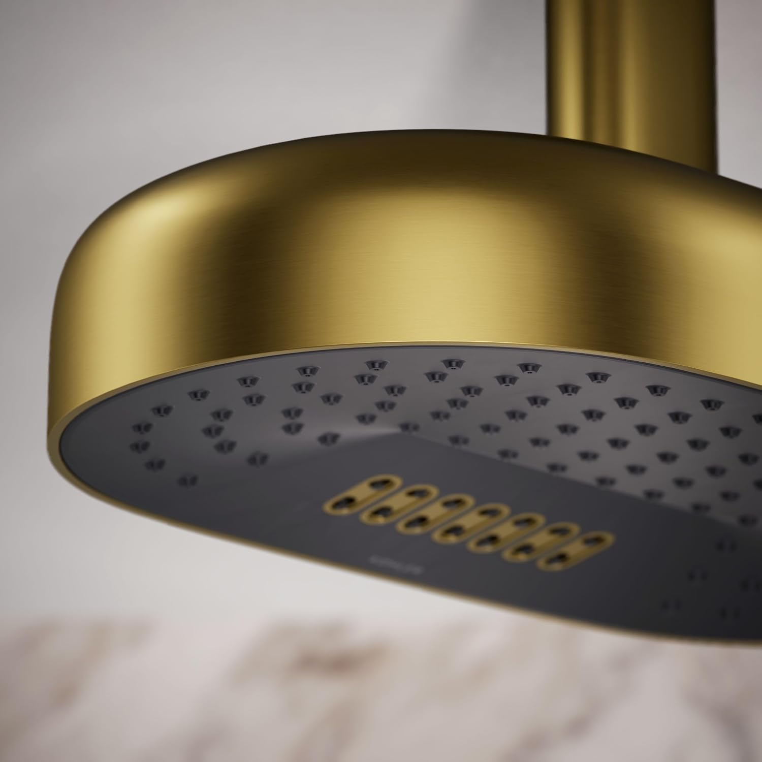 Kohler 26295-2MB Statement® Oblong 14' two-function rainhead, 2.5 gpm, Vibrant Brushed Moderne Brass