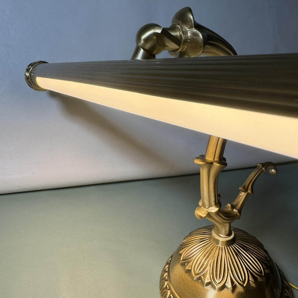 Antique Brass Bathroom Vanity Light Traditional Vanity Lighting LED Bathroom Wall Light Long Strip Vintage Sconce Light Bookshelf Library Lights in Gold - 22' Third Gear Dimming