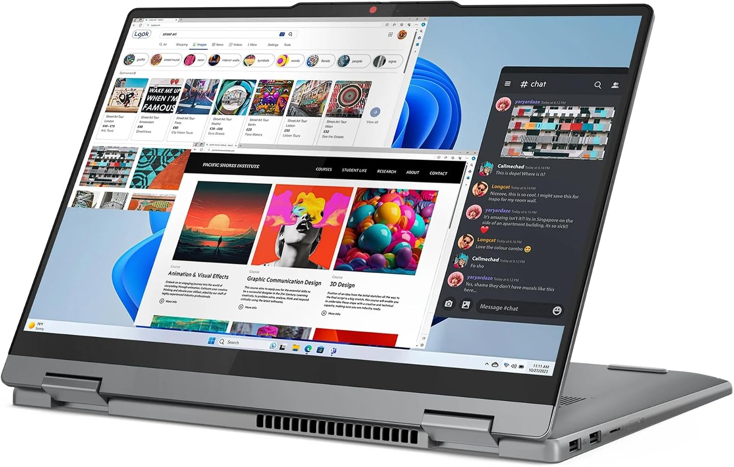 Lenovo IdeaPad 5 2-in-1 14AHP9 2024 Laptop 14' WUXGA IPS Touchscreen 8-Core AMD Ryzen 7 8845HS 16GB LPDDR5 1TB SSD AMD Radeon Graphics Wi-Fi 6 Backlit Keyboard Fingerprint Win11 Home w/ONT 32GB USB