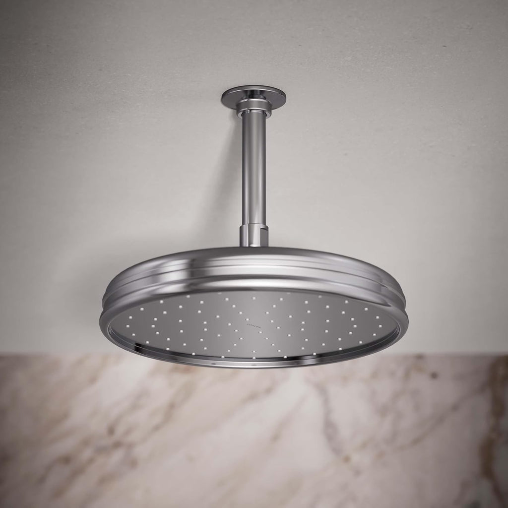 Kohler 13693-CP Traditional 10' single-function rainhead, 2.5 gpm, Polished Chrome