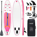 SUDOO Inflatable Stand Up Paddle Board 10'/ 10'6' SUP with 450LB Weight Capacity Adjustable Paddle Wide Stable Non Slip EVA Deck Complete Accessories for Adults Beginners Youth Outdoor Water Sports