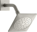 KOHLER 45215-BN Loure Single Function Wall Mount Showerhead with Katalyst Air Induction Spray, 2.0 GPM, Vibrant Brushed Nickel