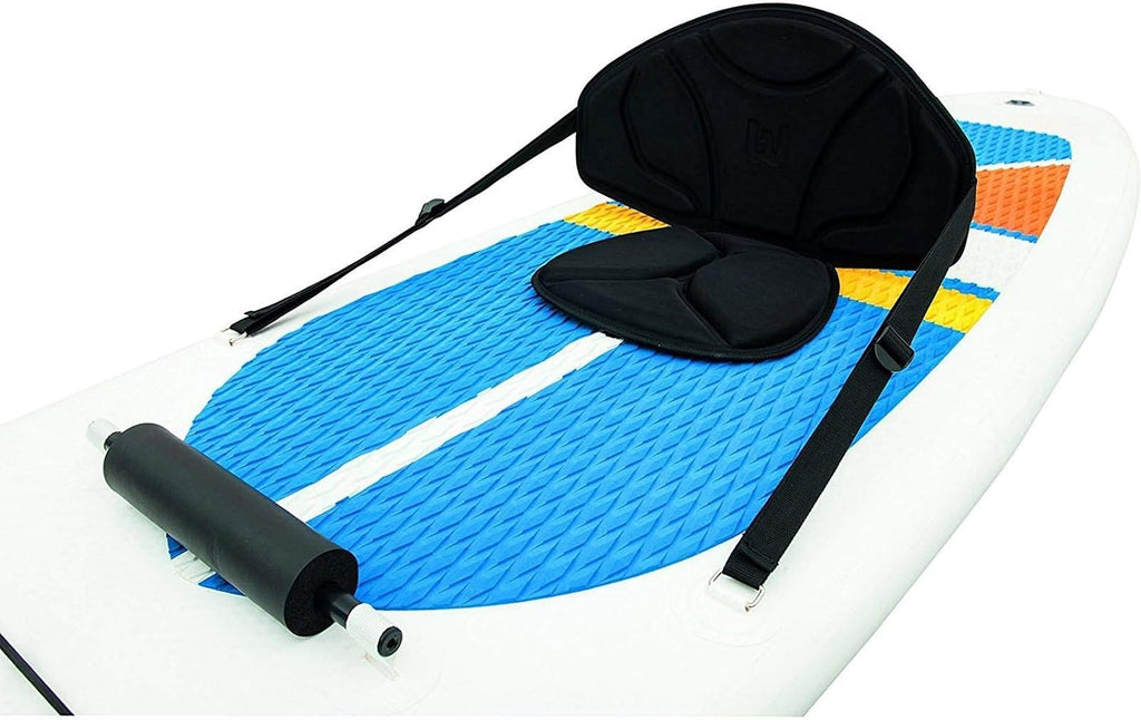 Bestway Hydro-Force White Cap 10 Foot Inflatable SUP Stand Up Paddle Board and Kayak w/Traction Pad, Backrest Seat, 3 Fins, and Aluminum Oar (2 Pack)