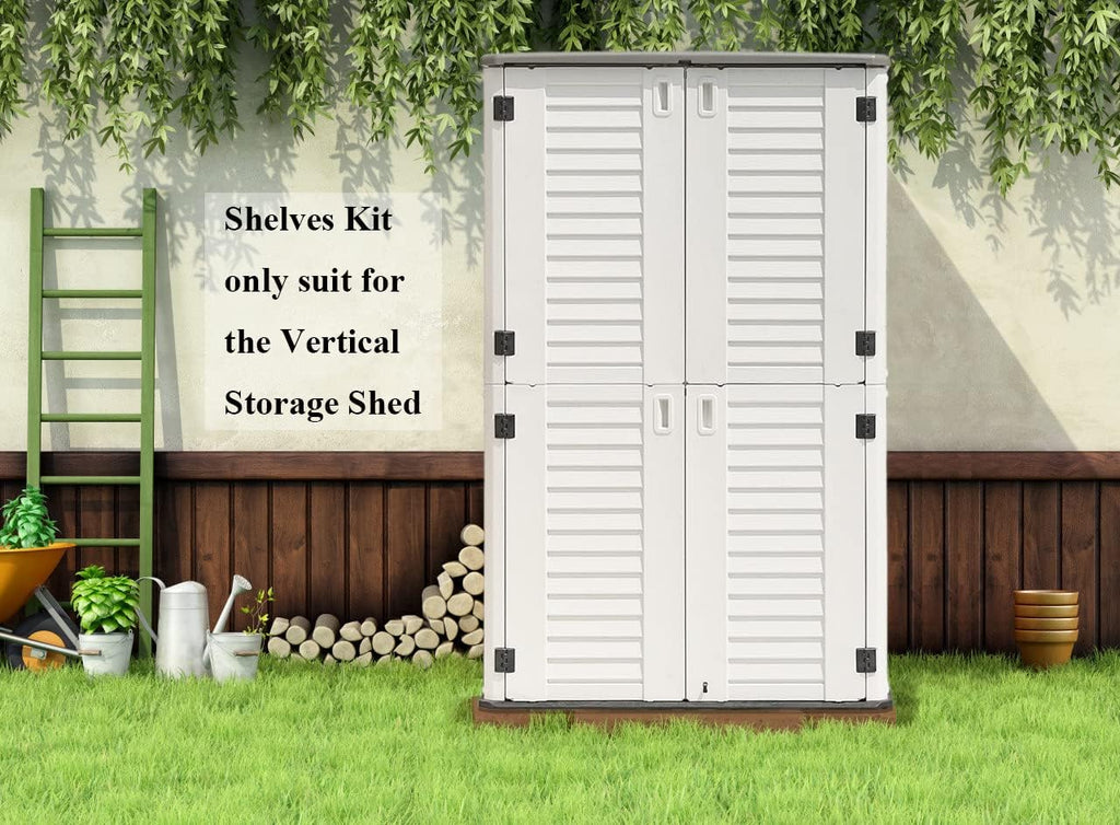 KINYING Metal Laminate Shelving Kit for Kinying Vertical Storage Cabinet, with Screw and Nuts, 68' x 46' x 15'(Color: Black)