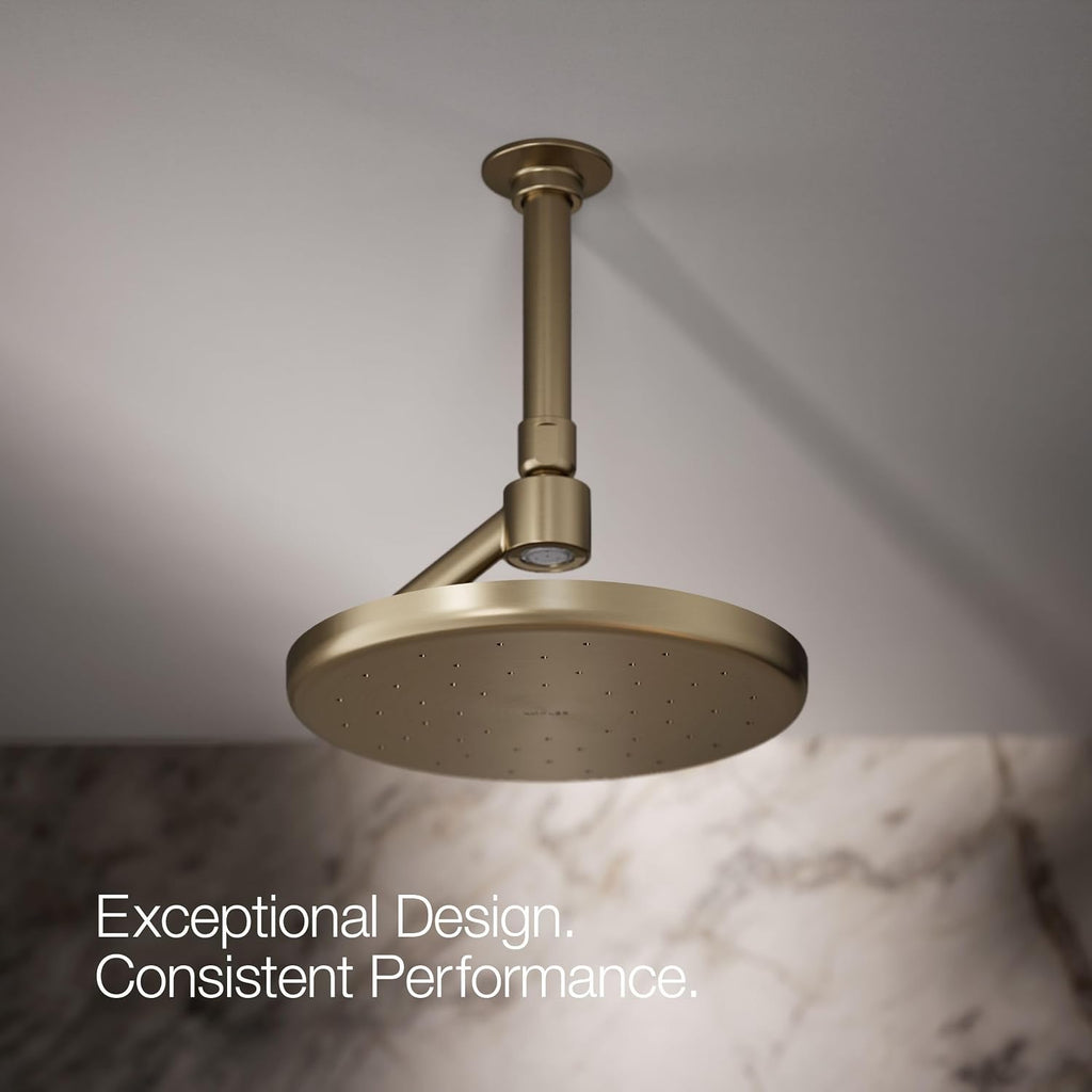 Kohler 26301-BV Statement® Open Rain iconic single-function rainhead,' 2.5 gpm, Vibrant Brushed Bronze