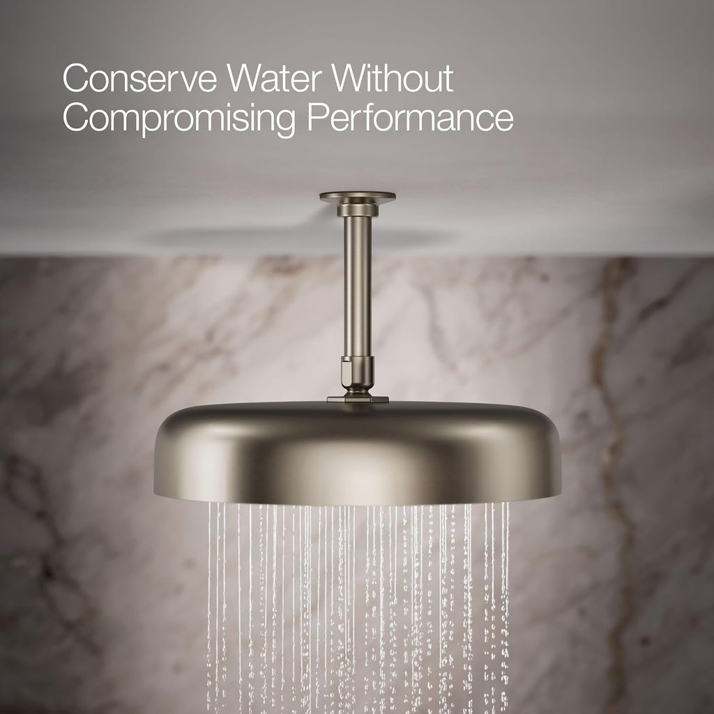 Kohler 26291-BN Statement® Round 12' single-function rainhead, 2.5 gpm, Vibrant Brushed Nickel