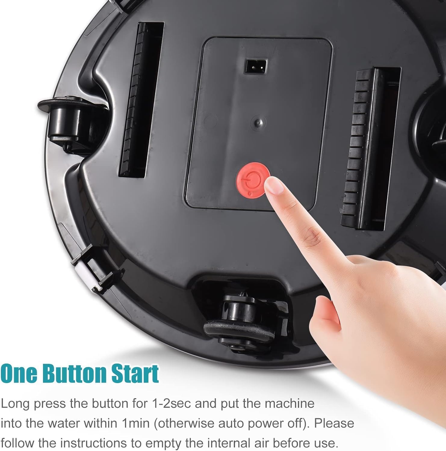 efficient Cordless Robot Pool Cleaner with Smart Navigation and 5000mah Battery