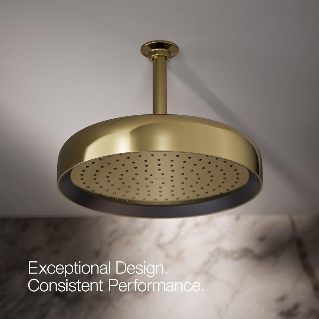 Kohler 26291-G-AF Statement® Round 12' single-function rainhead, 1.75 gpm, Vibrant French Gold