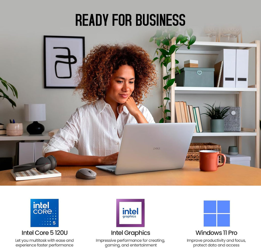 2026 Dell 16 Touchscreen Laptop Computer, 16' FHD+ Touch Screen Business Laptop, Windows 11 Pro, Intel Core 5 (10-Cores, Beat i7-1355U), 16GB DDR5 1TB SSD, Backlit 10-Key, Wi-Fi 6E, Copilot Key