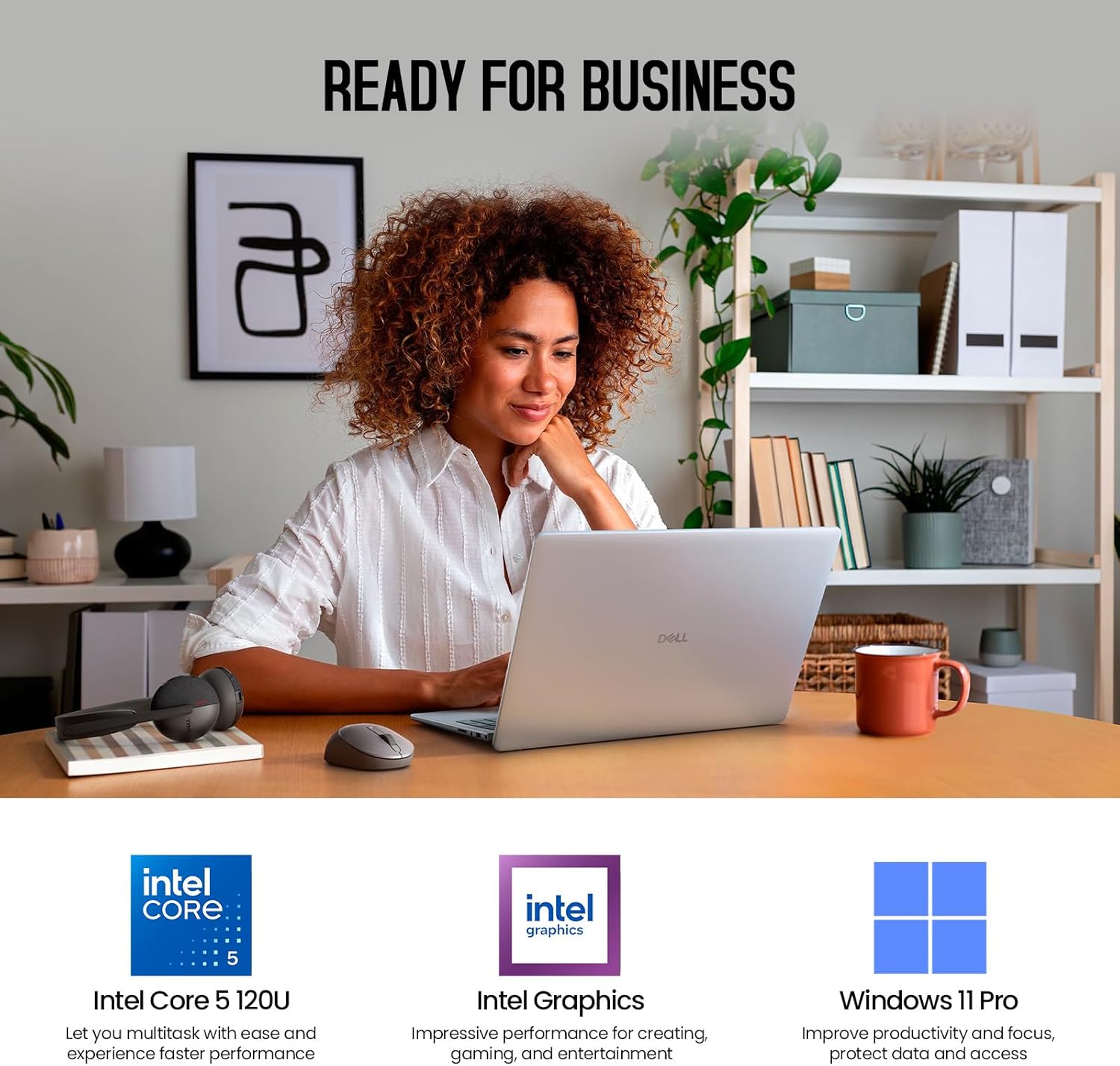 2026 Dell 16 Touchscreen Laptop Computer, 16' FHD+ Touch Screen Business Laptop, Windows 11 Pro, Intel Core 5 (10-Cores, Beat i7-1355U), 16GB DDR5 1TB SSD, Backlit 10-Key, Wi-Fi 6E, Copilot Key