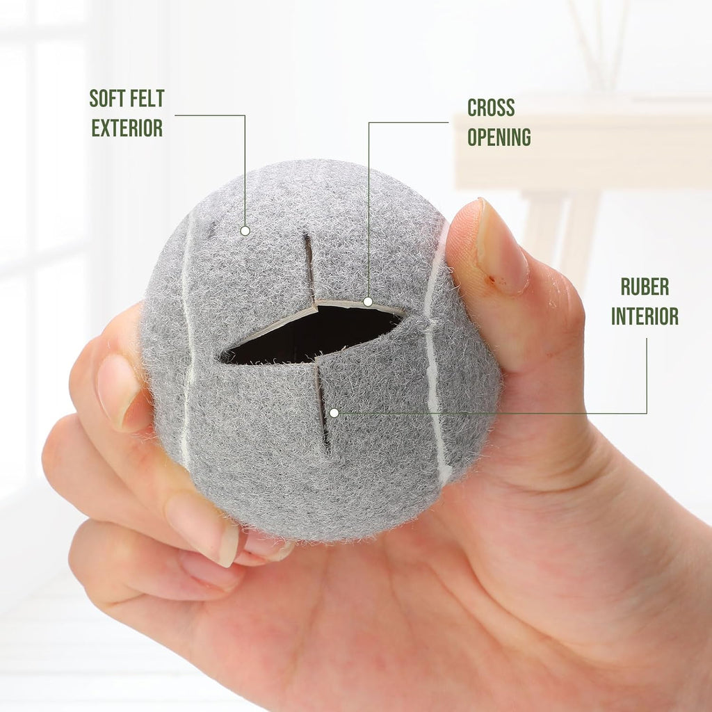 Wettarn 400 Pcs Precut Tennis Balls for Chairs Precut Tennis Balls Bulk 2.5 Inch Chairs Leg Floor Protector Heavy Duty Long Lasting Glide Covering Non Slip for Classroom Furniture Leg Floor Protection