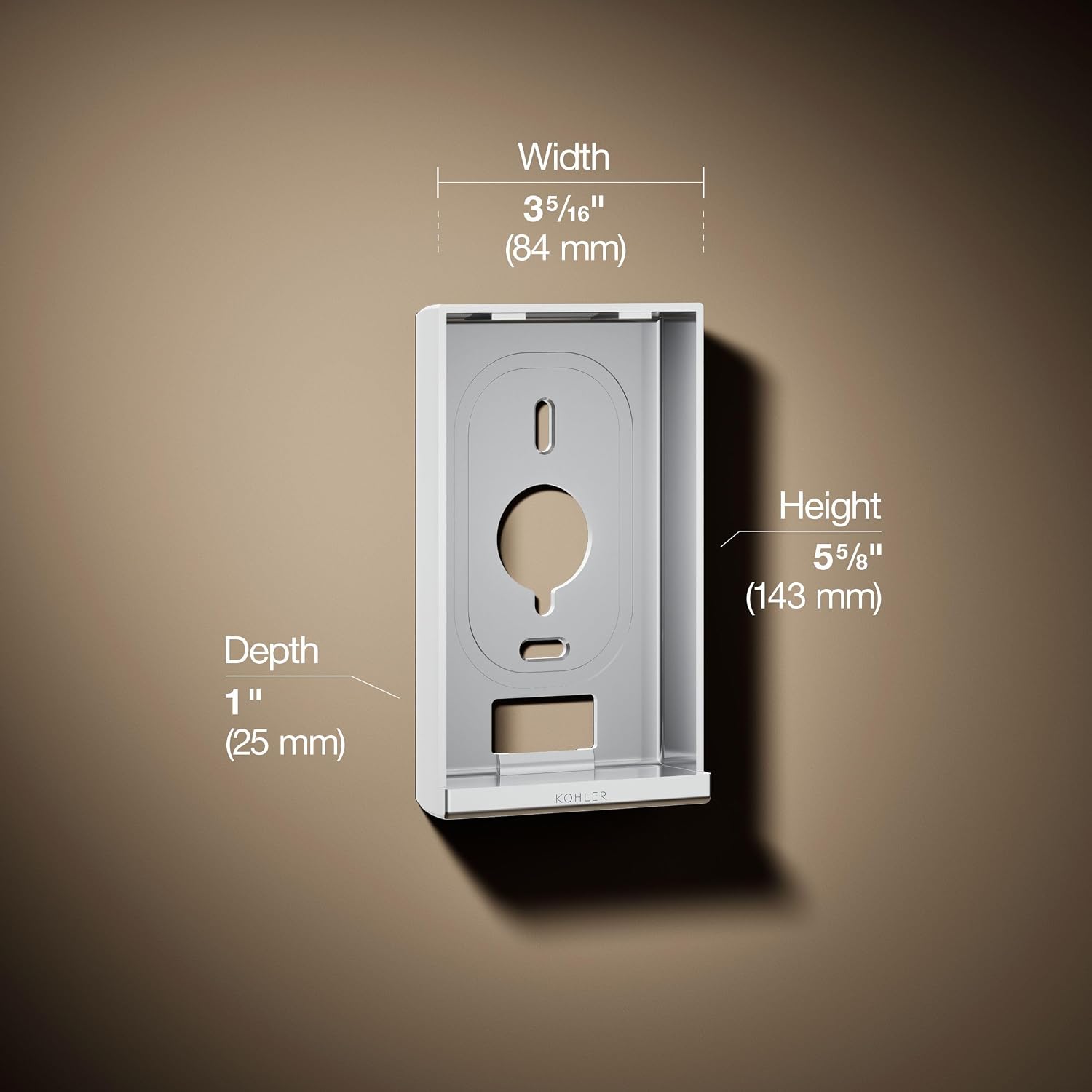 Kohler 99694-CP DTV+™ Interface mounting Bracket, Polished Chrome