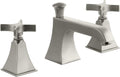 KOHLER K-454-3S-BN Memoirs Widespread Lavatory Faucet with Stately Design, Vibrant Brushed Nickel