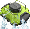 Automatic Wall Climbing Pool Vacuum, Cordless Robotic Pool Cleaner Dual Drive Motors, Self Parking, Rechargeable Pool Vacuum Robot for In Ground Flat Pools
