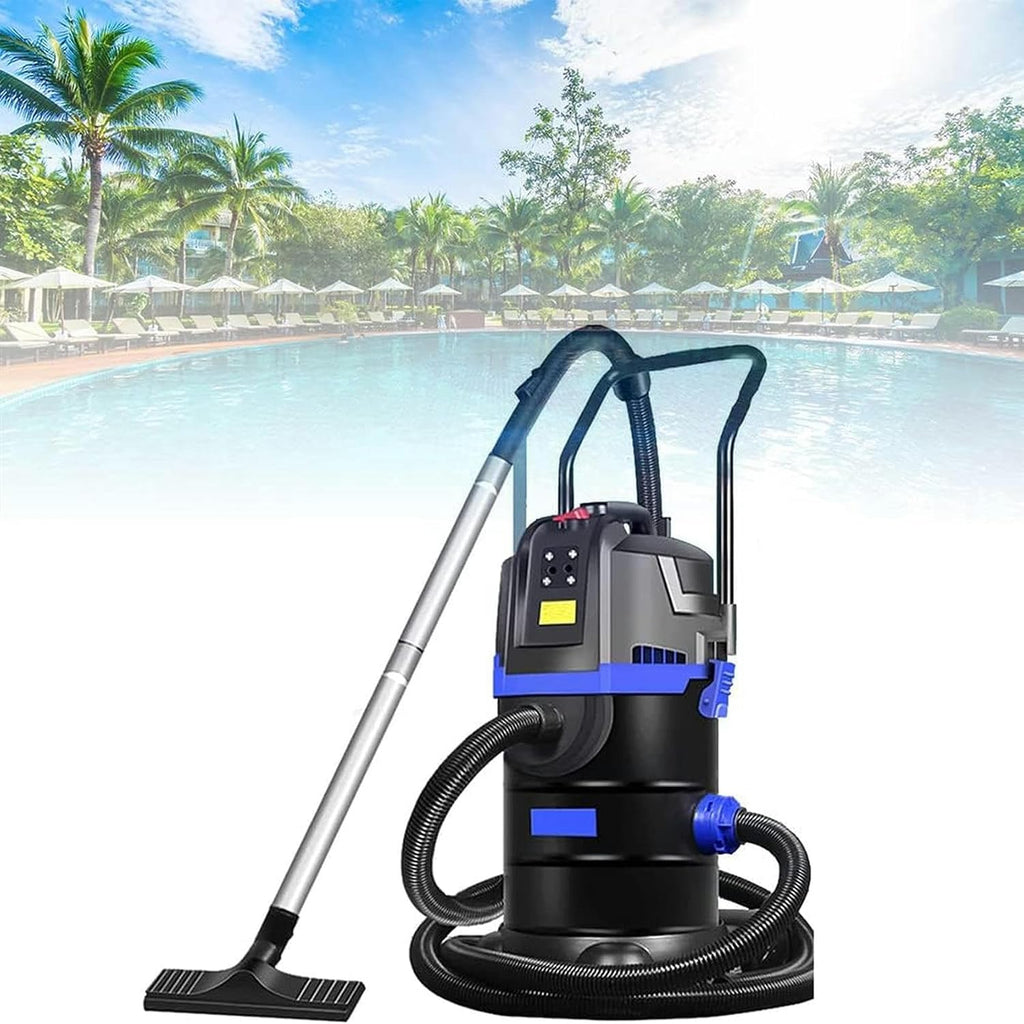 Pool Vacuum with Suction Head and Wastewater Pipe, Wastewater Suction Pump for 1600 W Fish Ponds for Cleaning Pools and Ponds