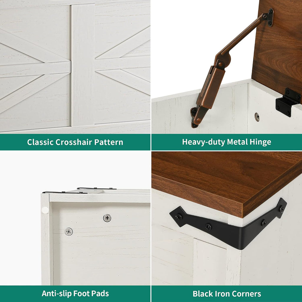YITAHOME Corner Chest, L-Shaped Storage Bench with Huge Capacity, Heavy-Duty Metal Hinges for Smooth Opening, Suitable for Organizing Your Space & Adding Elegance to Any Room