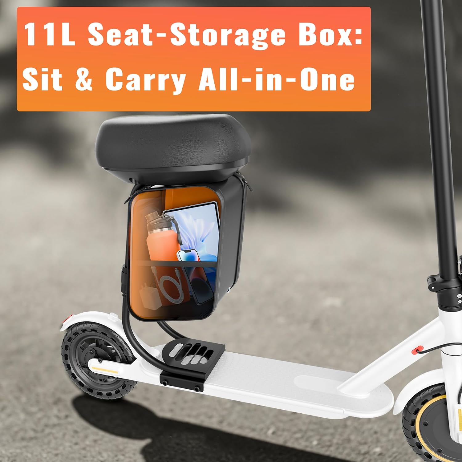 Qlaway 8.5' E Scooter for Adults 19/22 MPH 350/500W Motor 187.2/288.6/441WH Battery, Motorized Scooter Up to 22 Miles Range, Foldable Bearing 265 LBS/APP Control