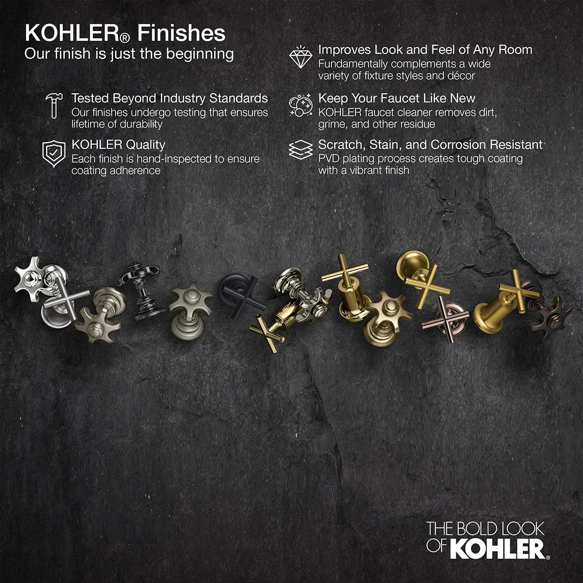 KOHLER K-TS14423-3-2MB Purist Rite-Temp Valve Trim with Cross Handle, Faceplate with Handle, Trim Only, Valve Required, Vibrant Brushed Moderne Brass