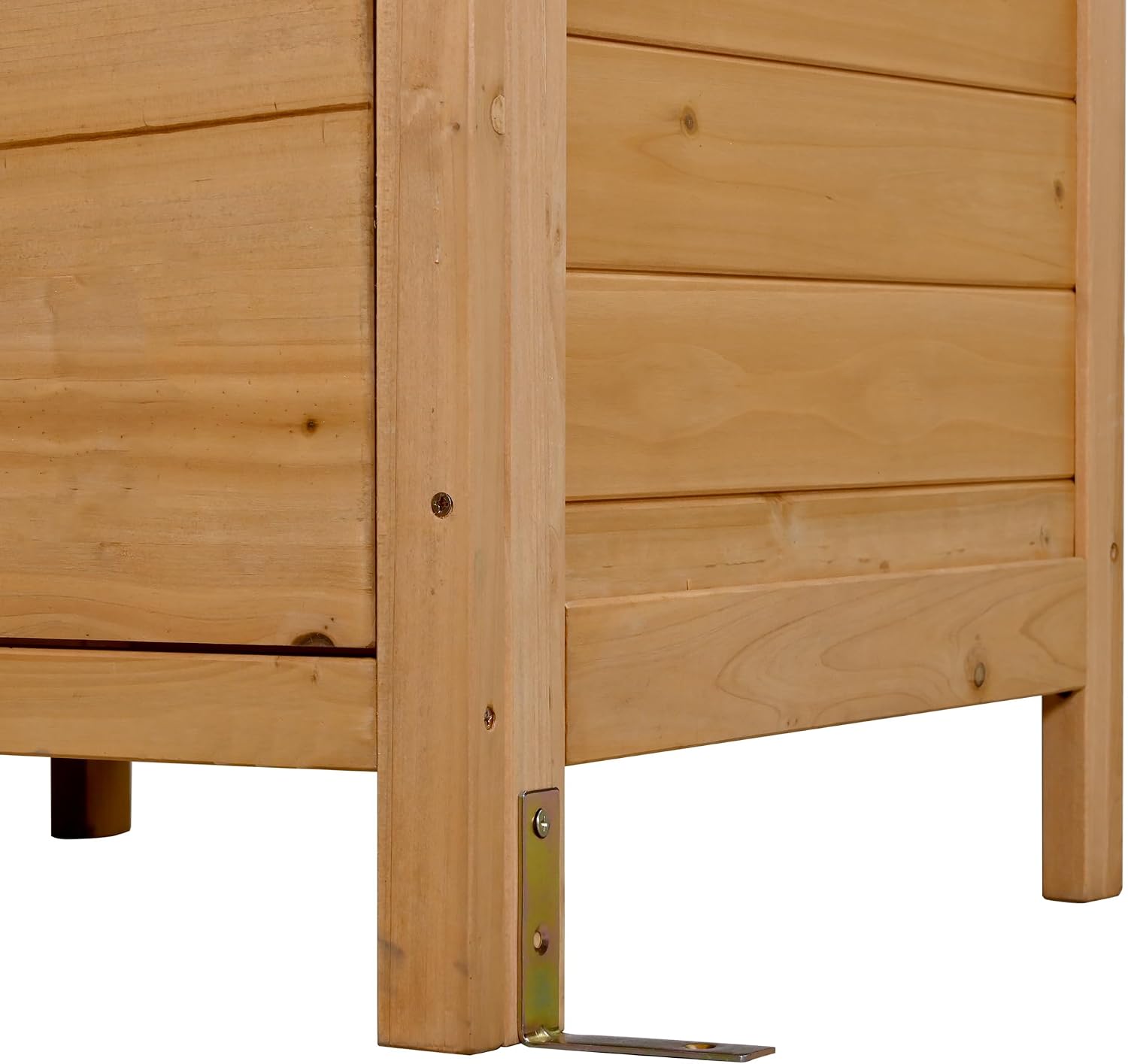 Farmhouse Patio Potting Bench, 44.6''x19.5'' Large Freestanding Garden Workstation with 6 Drawers and Side Hook, Outdoor Kitchen Island (Natural Wood-2)