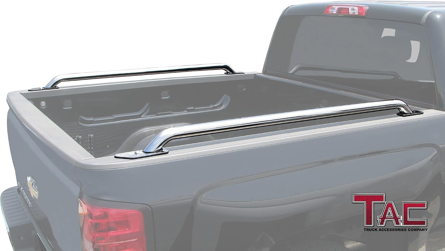 TAC Bed Rails Fit 2014-2025 Chevy Silverado 1500/GMC Sierra 1500 5.5ft Short Bed T304 Stainless Steel Truck Side Rails Off Road Automotive Exterior Accessories (2 Pieces Bed Rails)