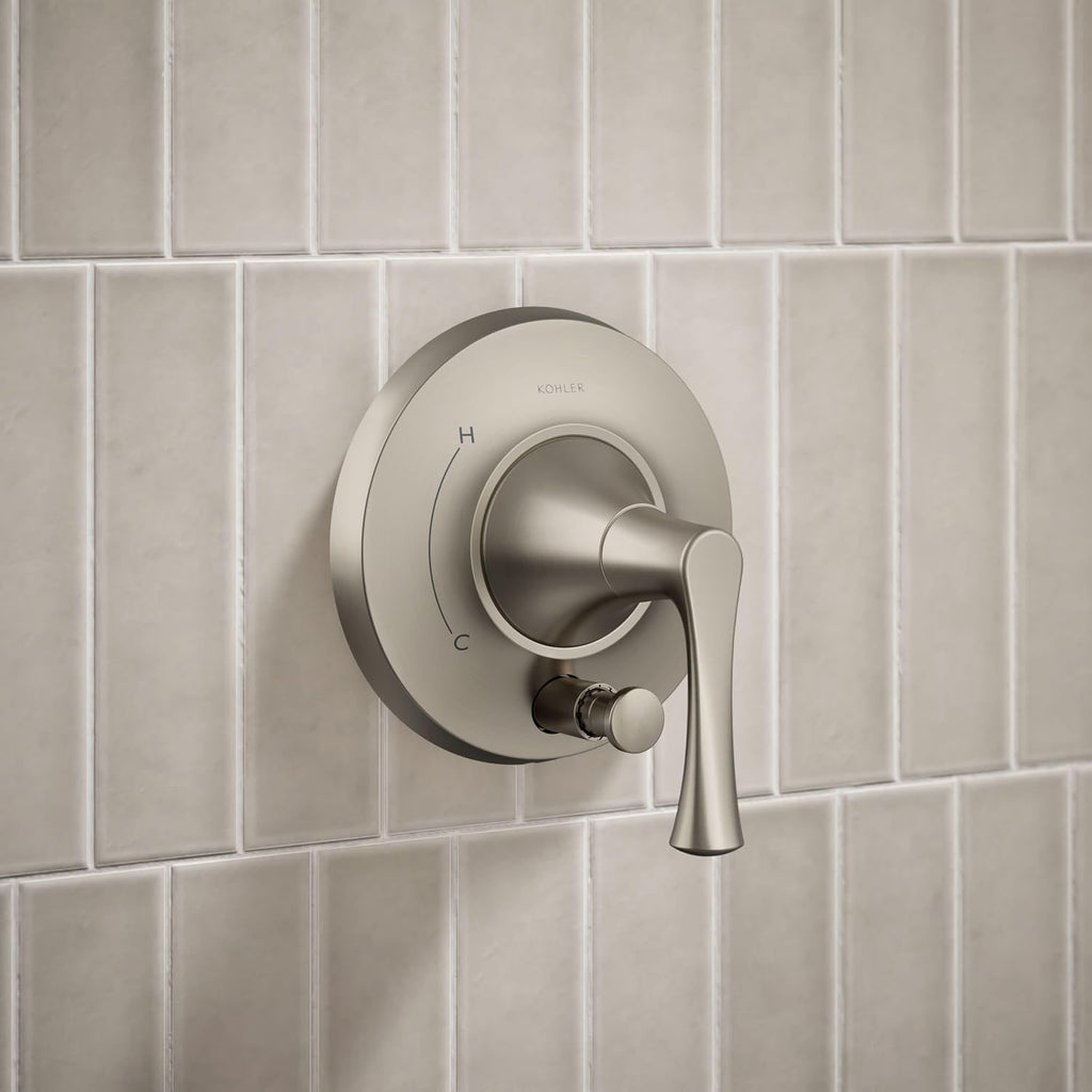 Kohler T35943-4G-BN Buckley™ Rite-Temp® shower trim kit with push-button diverter, 1.75 gpm, Vibrant Brushed Nickel