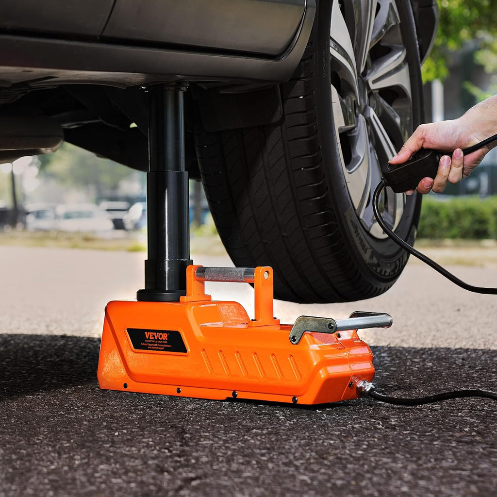 VEVOR Electric Car Jack, 15 Ton Hydraulic Jack Lift, Hydraulic Lifting Range 7.9-20.5 inch Portable Jack kit for Sedan, SUV, Truck