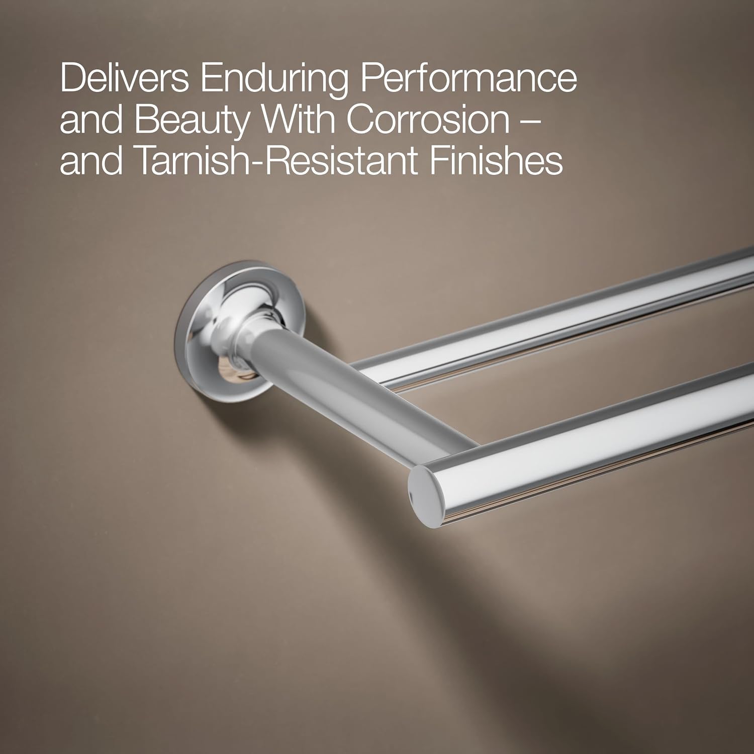 Kohler 14375-CP Purist® 24' Double Towel bar, Polished Chrome