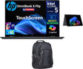 HP OmniBook AI Powered 2-in-1 Laptop 16.0' Touchscreen IPS WUXGA Display (Intel Ultra 5-226v, 16GB LPDDR5X, 512GB PCIe SSD, Backlit KB, Thunderbolt 4, WiFi 6E, Webcam, Win 11 Pro) w/Premium Backpack