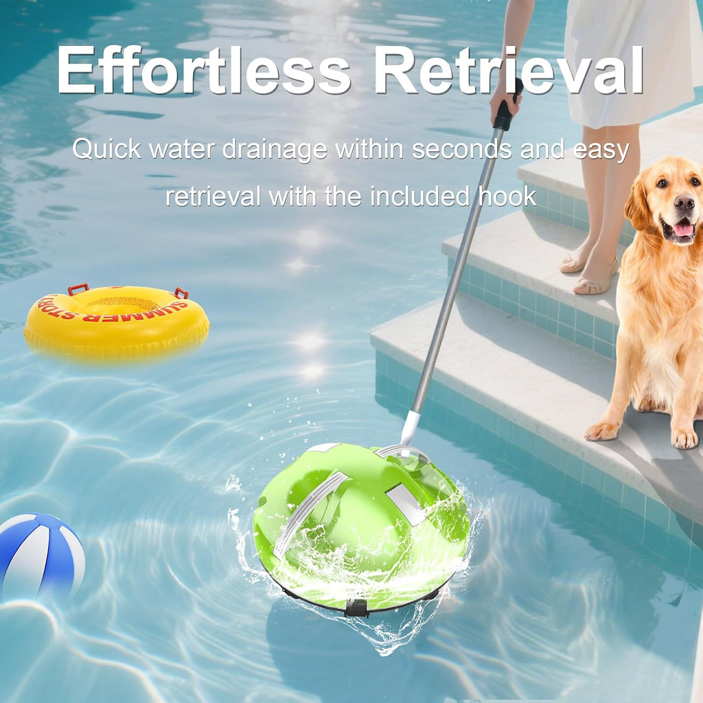 2026 Cordless Robotic Pool Cleaner - 120 Mins Automatic Pool Vacuum for Above Ground Pool & In - Ground Flat Pools up to 1000 Sq.Ft, Robot Pool Cleaner with Self - Parking Tech